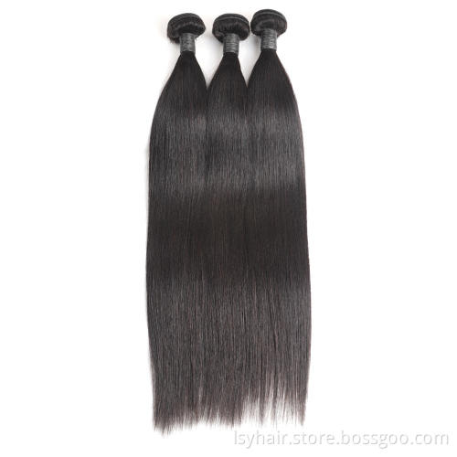 Hair Extension Bundles with Closure Raw Unprocessed Virgin Burmese Cuticle Aligned Hair Vendors, Asia Whole Sale Human Straight